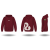 Hoodie BEAL Barva: burgundy, Velikost: XXL