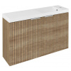 SAPHO - LATUS X STRIP umývadlová skrinka s umývadlom 80x54,5x22cm, dub Alabama LT110-SET08