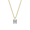 Dámsky prívesok vrátane retiazky DF 6369, žlté zlato, s laboratórnym diamantom s hmotnosťou 3,00 ct VS1/F