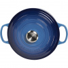 Le Creuset Signature Bräter rund 24 cm azure blue
