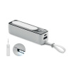 Power banka 5000 mAh a COB, biela