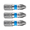 Bit krížový 3ks, PZ 2x25mm, S2, FORTUM 4741302