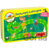 Haba Mini hra pro děti Žebříky v džungli magnetická v kovové krabici