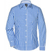 James&Nicholson Dámska kockovaná košeľa JN616 Royal XL