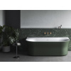 Ravak Vana Ypsilon Wall Vana Ypsilon Wall 178x86, volně stojící, Grey Green/bílá, krytka přepadu a odtoku bílá XC00100064