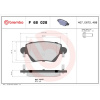 BREMBO Sada brzdových platničiek kotúčovej brzdy BREMBO P 68 028