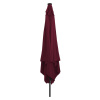 vidaXL Štvorcový slnečník do záhrady s LED svetlami 295x245 cm v bordeaux červenej - Burgundská - 277200-293938