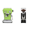 Ascaso Dream ONE, Fresh Pistachio + Eureka Mignon XL, CR black