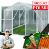 Záhradný fóliový tunel 2x4 200x400 8 m2 PTF (Záhradný fóliový tunel 2x4 200x400 8 m2 POĽSKÝ VÝROBCA PTF + 5X SEMIENKA)