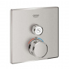 Grohe Grohtherm SmartControl Termostatická sprchová batéria pod omietku s 1 ventilom, supersteel 29123DC0-GR