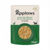 APW APPLAWS Chicken fillet with asparagus in broth - mokré krmivo pre mačky - 70g