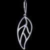 Silver.ag Náušnice strieborné, list E1182
