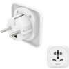 Hama zásuvkový adaptér univerzálny do EU, 3-pólovy, biely 00223462