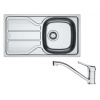 Franke Sety Kuchynský set N96, nerezový drez FLN 611-78/44 a batéria FB 250.031, chróm 101.0731.374