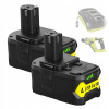 RYOBI RC18120-250 zestaw 2x akumulátor 5 Ah + nabíjačka