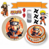 DIGITÁLNA TLAČ Opłatek na tort NARUTO UZUMAKI ANIME POSTAVY + TEXT 2
