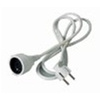 PREMIUMCORD Predlžovací kábel 230V 2m, 1 zásuvka (M/F) biely ppe1-02 PremiumCord