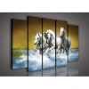Obraz na plátne viacdielny - OB2820 - Kone 150cm x 100cm - S12