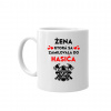 Žena, ktorá sa zamilovala do hasiča - keramický hrnček s potlačou - Tričkový | Biela