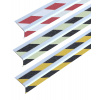 Protišmykový nášľapný profil na schod, m2, červeno-biely, š 610 mm, 2 pruhy