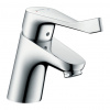 Hansgrohe Focus - Páková umývadlová batéria 70 s predĺženou rukoväťou a odtokovou súpravou s tiahlom, chróm 31910000