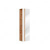 CMD Skrinka do kúpeľne CAPRI WHITE 803, dub craft/biela/biely lesk