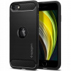 Púzdro Spigen Rugged Armor Apple iPhone SE 2020 čierne