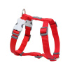 Red Dingo postroj jednofarebný 15 mm x 36-54 cm červený