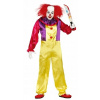 Kostým klaun, zabijácky strašidelný klaun na Halloween, veľkosť L