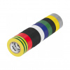 Sada PVC izolačných pások REBEL 0,13mm x 19mm x 9,14m, 10 kusov, mix farieb