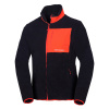 Northfinder Pánska fleecová mikina loosefitová LAURENCE blackorange 2XL MI-3815OR