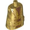 bb0866pb03 Pearl Gold Torso Large, Long Coat with Molded Pockets (Perleťově zlaté torzo velké, dlouhý kabát s tvarovanými kapsami)