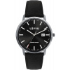 LAVVU Čierne pánske hodinky Copenhagen Titanium Black