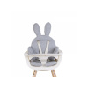 CHILDHOME Sedacia podložka do detskej stoličky Rabbit Jersey Grey