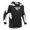 dres KINETIC SYM, FLY RACING - USA 2025 (černá/bílá) XL