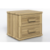 Drevený nočný stolík Laura-dvojzásuvkový