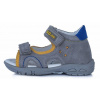 Chlapčenské kožené sandále D.D.step AC290-7031A Grey 20-25