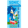 Carbotex Bavlnená plážová osuška nezastaviteľný Ježko Sonic 70 x 140 cm