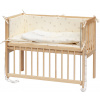 Dětská postýlka Baby Scarlett přírodní s kompletní výbavou - Méďa béžová - 90 x 41 cm