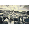 Vymalujsisam.sk Maľovanie podľa čísiel - Český Krumlov v odtienoch šedej Veľkosť: 40x60cm, Rám: Bez rámu, iba zrolované plátno