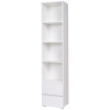 Úzky policový regál Cosmo C01 - biela