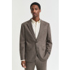 SAKO GANT FLANNEL HERRINGBONE SUIT JACKET DEEP BROWN