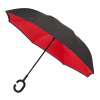 Impliva LIBERTY obrátený rúčkou dáždnik červený