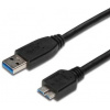 PremiumCord Kábel microUSB 3.0 5Gbps USB A - microUSB B MM 3 m čierny ku3ma3bk