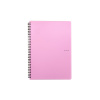 oxybag Krúžkový blok A5 PP linajkovaný 60 listov PASTELINI pink