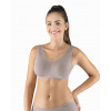 GINA Podprsenkový top so širokými ramienkami | 07016P - šedohnědá, XL/XXL