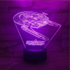 3Dmix 3DL-BTB012 – 3D LED nočná lampa - Star Trek (Bluetooth reproduktor - farba biela)