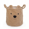 Plyšový kontajner na hračky Childhome Teddy Bear 30x30x30 cm, hnedý