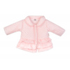 Baby Nellys Detská prechodová bundička s volánikmi, svetlo ružová, veľ. 92 Baby Nellys