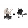Venicci Kombinovaný kočík 2v1 Tinum UPline + adaptery + BRITAX RÖMER Autosedačka Baby-Safe Core + Baby-Safe Core Base Varianta: Stone Beige